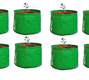 YUVAGREEN Heavy Duty Terrace Gardening Leafy Vegetable Green Grow Bag (6" X 6") - (Pack of 8)