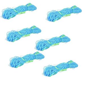 YUVAGREEN Agro Garden Netting Green House Creeper Plant Support Net, 6 Feet X 3 Feet (72" X 36 ", Blue) Pack of 6