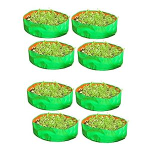 YUVAGREEN Heavy Duty Terrace Gardening Leafy Vegetable Green Grow Bag (18" X 9") - (Pack of 8)