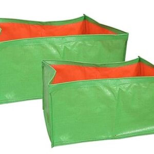 YUVAGREEN Terrace Gardening Leafy Vegetable Green Grow Bag (24" x 24" x 12") - (Pack of 2)