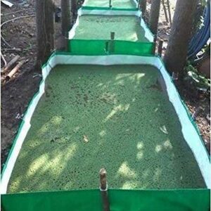 YUVAGREEN HDPE AZOLLA Bed 12' Length x4' Width x1' Height (Pack of 1), Green, 12 x 4 feet
