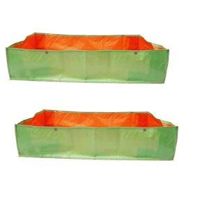 YUVAGREEN Terrace Gardening Leafy Vegetable Green Grow Bag (48" x 24" x 12") - (Pack of 2)