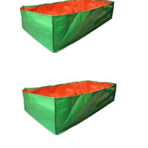 YUVAGREEN Terrace Gardening Leafy Vegetable Green Grow Bag, 36" x 12" x 12" (Pack of 2)