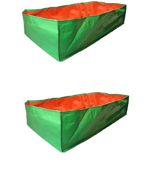 YUVAGREEN Terrace Gardening Leafy Vegetable Green Grow Bag, 36" x 12" x 12" (Pack of 2)