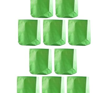 YUVAGREEN High Density Polyethylene Grow Bag (Green, 15x15-inch) - Pack of 10