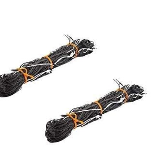 YUVAGREEN Agro Garden Netting Green House Creeper Plant Support Net, 10 Feet X 5 Feet (3 Mtrs X 1.5 Mtrs, Black) set of 2