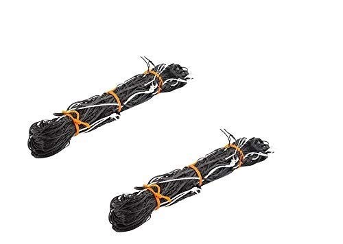 YUVAGREEN Agro Garden Netting Green House Creeper Plant Support Net, 10 Feet X 5 Feet (3 Mtrs X 1.5 Mtrs, Black) set of 2