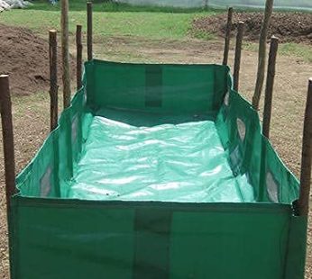 YUVAGREEN HDPE UV Stabilize Imported Vergin Fabric Agro Vermi Compost Making Bed Olive Green (Imported Olive Green, 4ft x 4ft x 2ft )