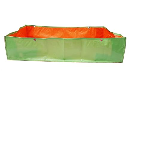YUVAGREEN Terrace Gardening 200 GSM UV Treated Grow Bags 48"x24"x12" Green with Orange. - Image 4